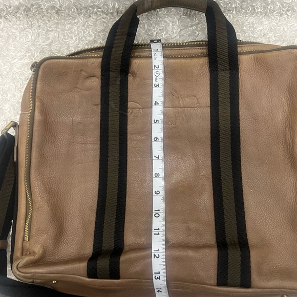 McM briefcase messenger document laptop office sling crossbody bag